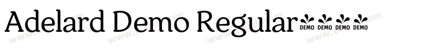 Adelard Demo Regular字体转换